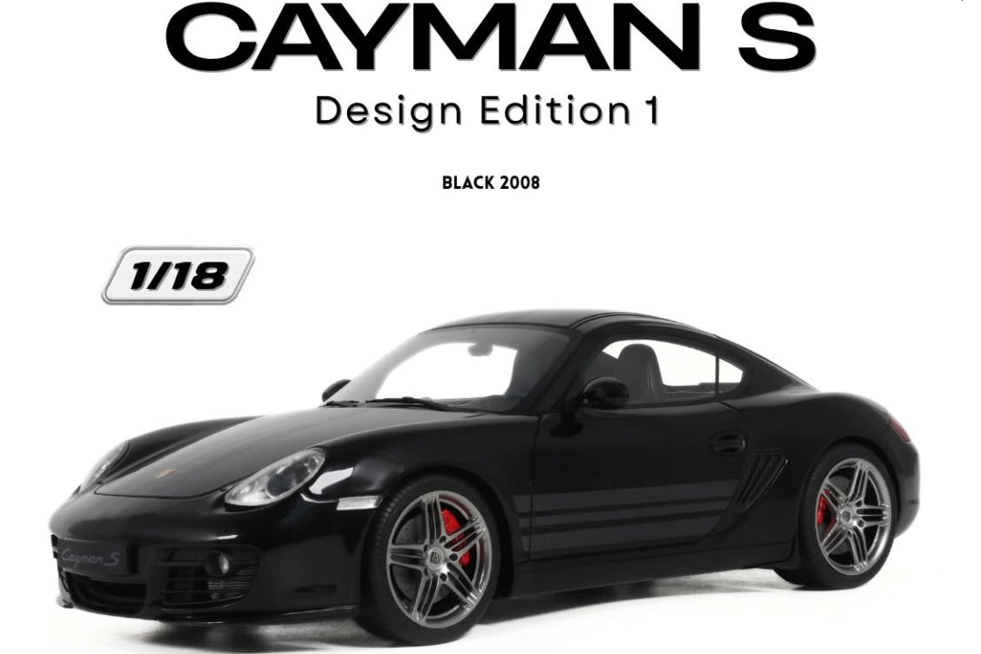 GT Spirit 2008 Porsche Cayman S (987.1) Design Edition Black 1:18