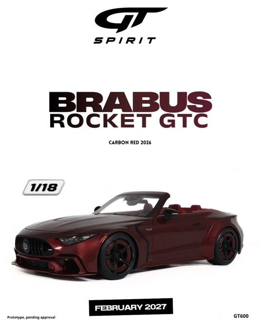 GT Spirit 2026 Mercedes Benz Brabus Rocket GTC Spyder Carbon Red 1:18