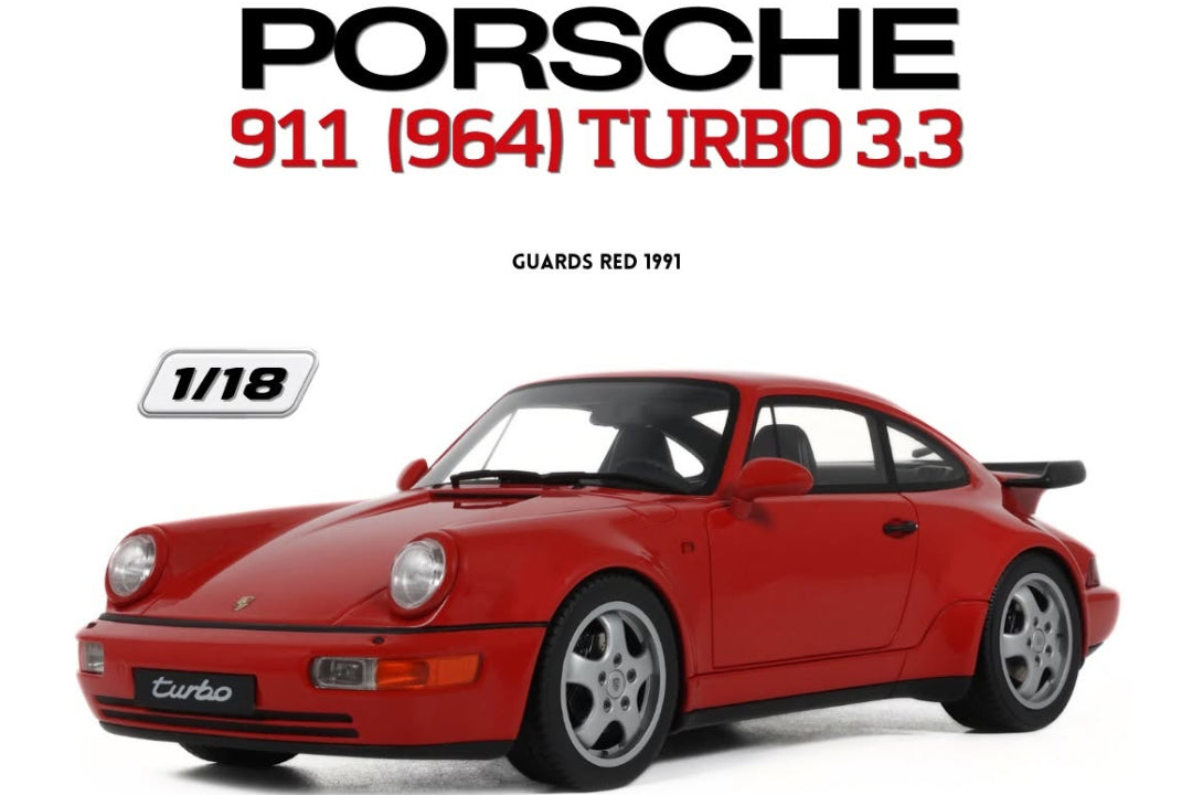 GT Spirit 1991 Porsche 911 (964) Turbo 3.3 Guards Red  1:18