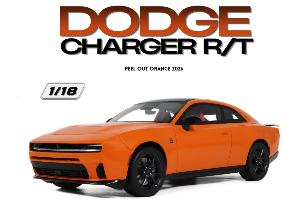 GT Spirit 2026 Dodge Charger Daytona R/T Peel Out Orange 1:18