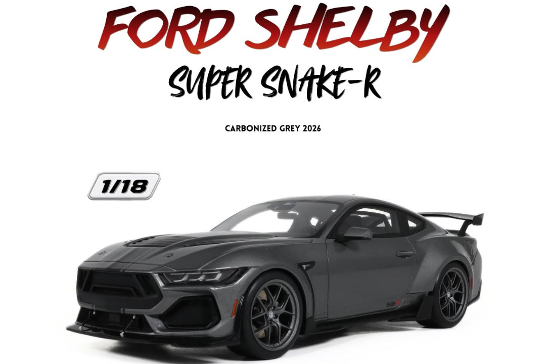 GT Spirit 2026 Ford Shelby Mustang Super Snake-R Carbonized Grey 1:18