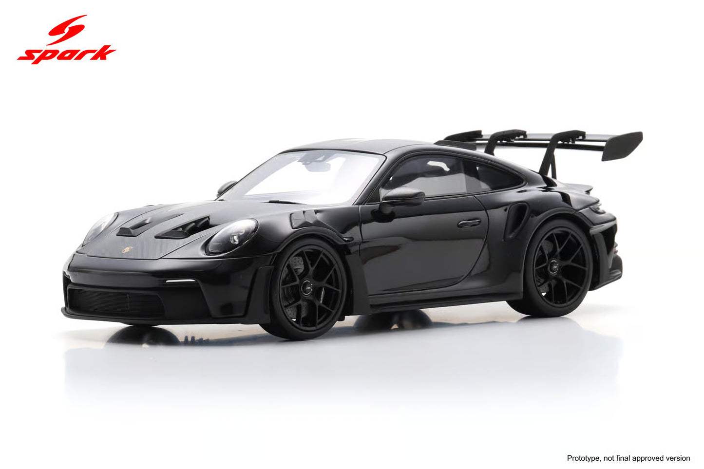 Spark-Model 2023 Porsche 911 (992) GT3 RS w/ Weissach Package Black WITH DISPLAY 1:18
