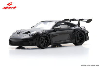 Spark-Model 2023 Porsche 911 (992) GT3 RS w/ Weissach Package Black WITH DISPLAY 1:18