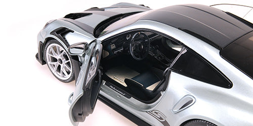 Minichamps 2023 Porsche 911 992 GT3 RS Grey Metallic w/ Weissach Package Silver 1:18