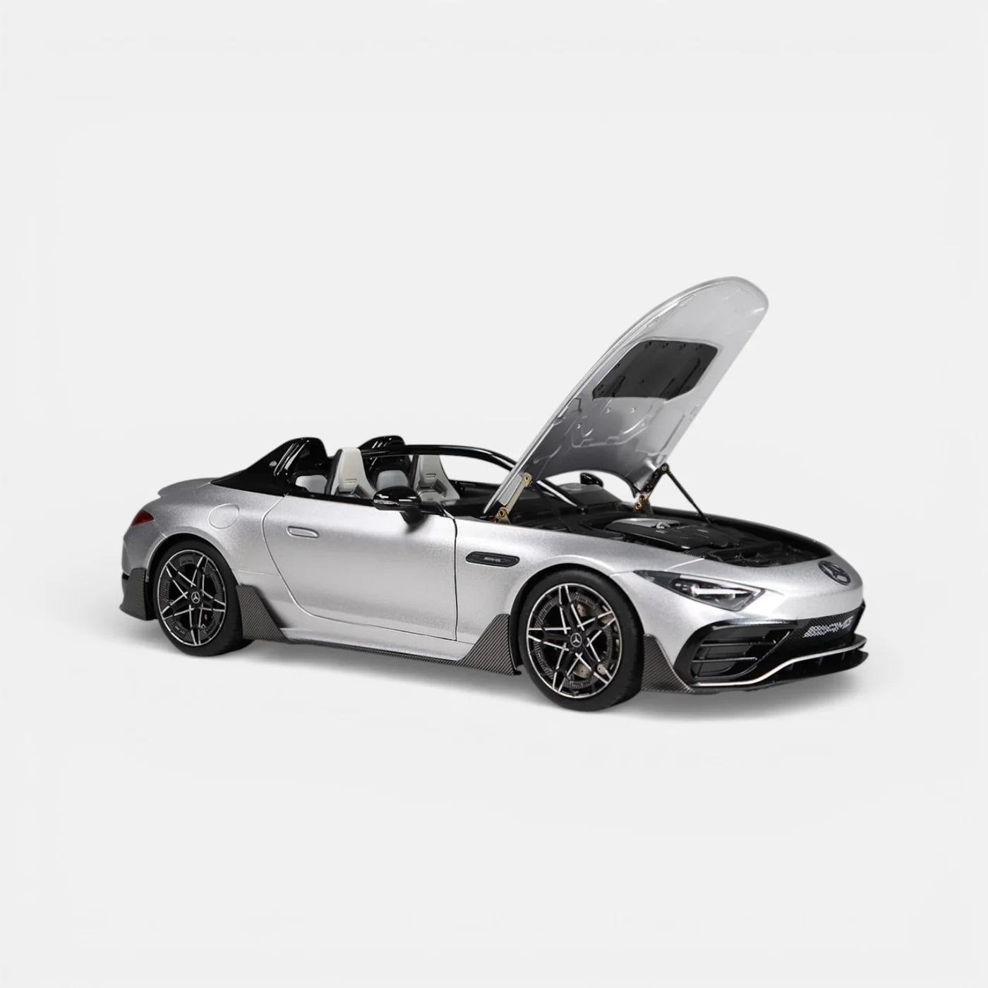 NZG 2025 Mercedes Benz AMG Purespeed SL63 Hightech Silver 1:18