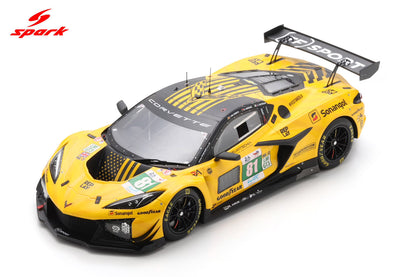 Spark Model Chevrolet Corvette C8 Z06 GT3.R #81 TF Sport 2025 IMSA Le Mans 24hrs 1:18 WITH DISPLAY