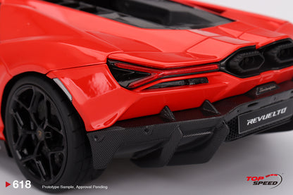 Topspeed Lamborghini Revuelto Arancio Dac Lucido (Shiny Orange) 1:18