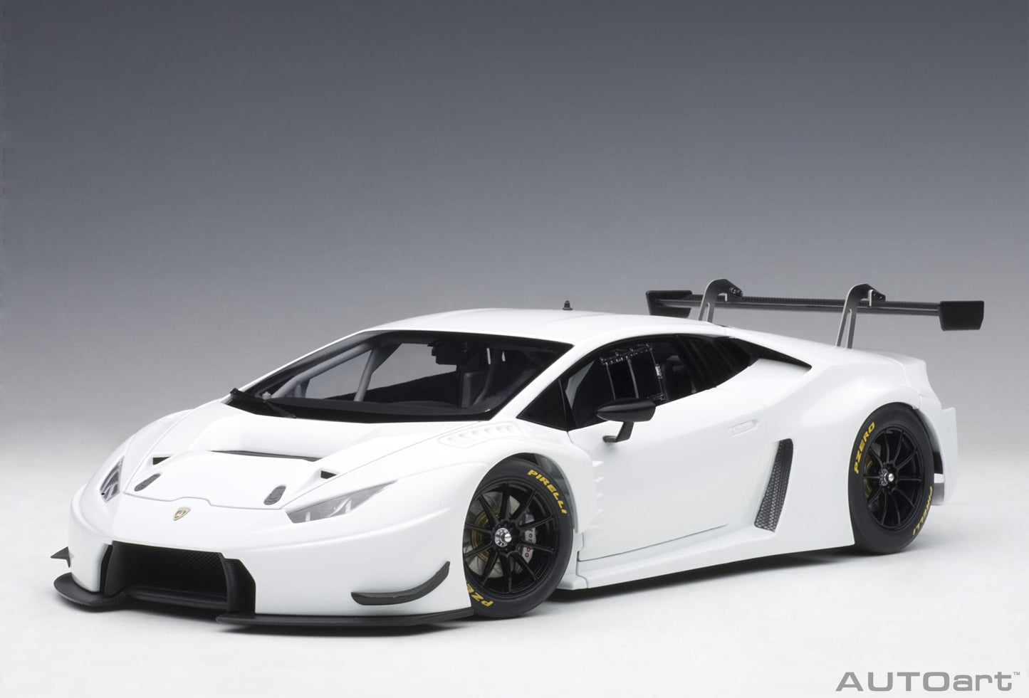 AUTOart Lamborghini Huracan GT3 Plain Body Version Blanco Isis (Solid White) 1:18