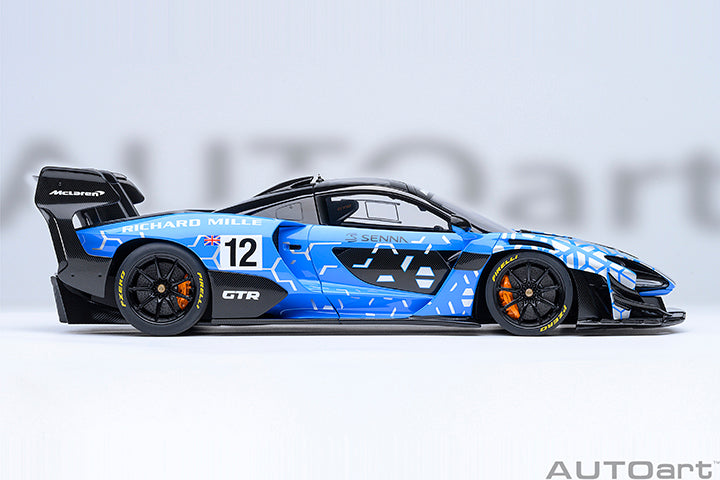 AUTOart Mclaren Senna GTR #12 Presentation Car Blue 1:18
