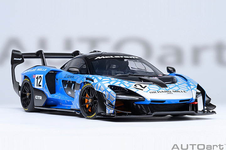 AUTOart Mclaren Senna GTR #12 Presentation Car Blue 1:18