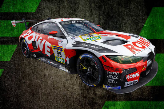 Spark-Model BMW M4 GT3 (Evo) #99 Rowe Racing 3rd Nurburgring 24hrs 2026 1:18 WITH DISPLAY