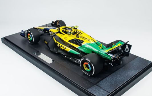 Minichamps Mclaren F1 Team MCL38 #4 Yellow L. Norris Monaco GP 2024 1:12