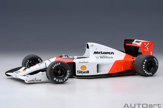 AUTOart Mclaren (w/ Logo) Honda MP4/6 No 1 Japanese GP 1991 Senna 1:18