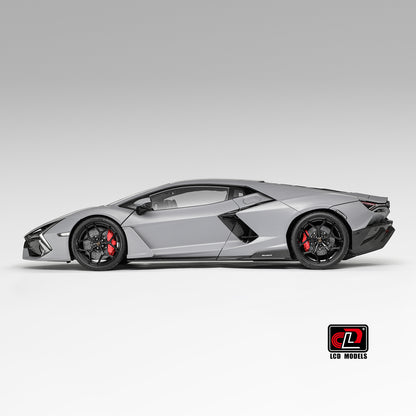 LCD 2024 Lamborghini Revuelto Matte Grey 1:18