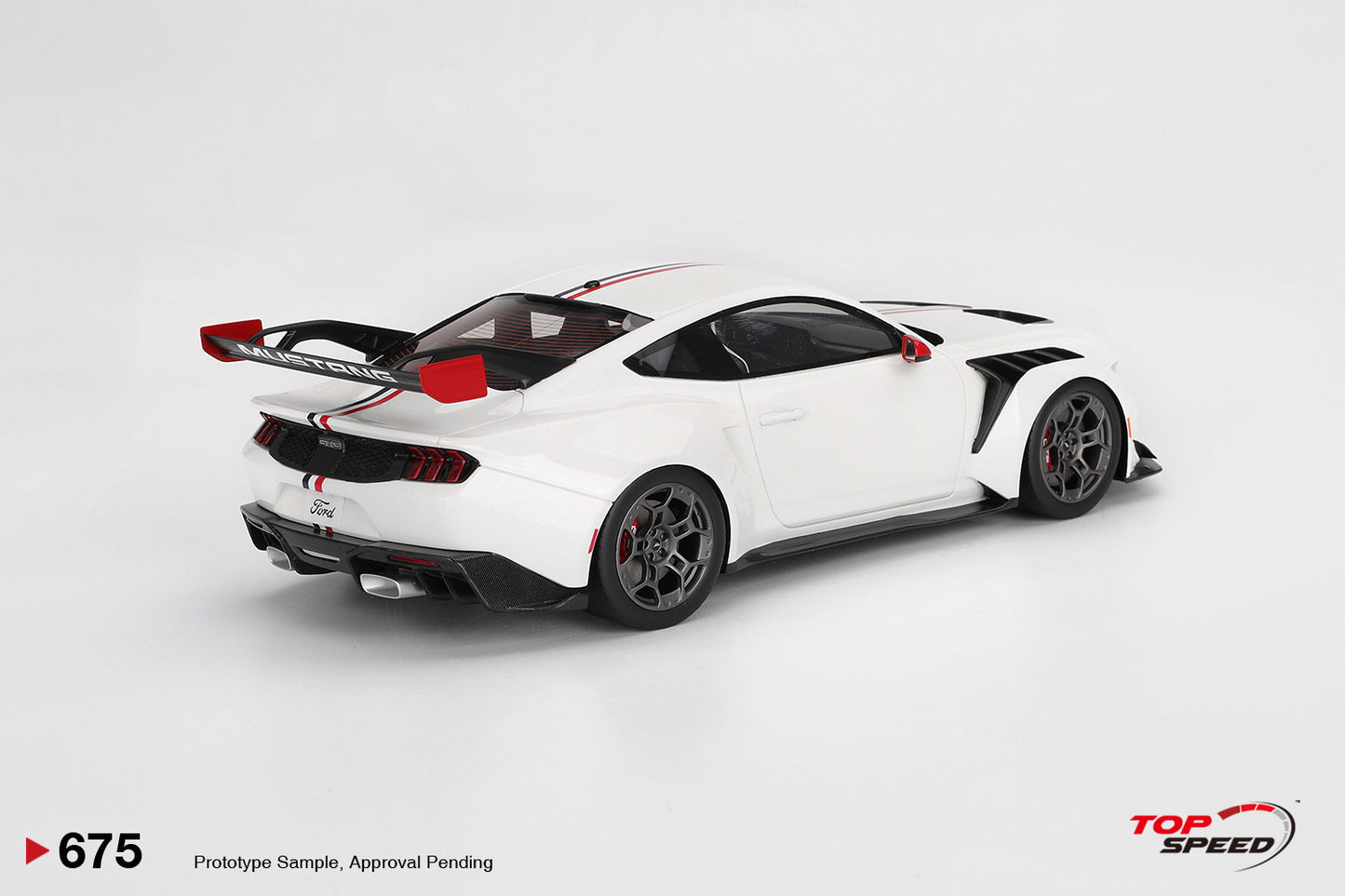 Topspeed 2025 Ford Mustang GTD Spirit of America Performance White 1:18