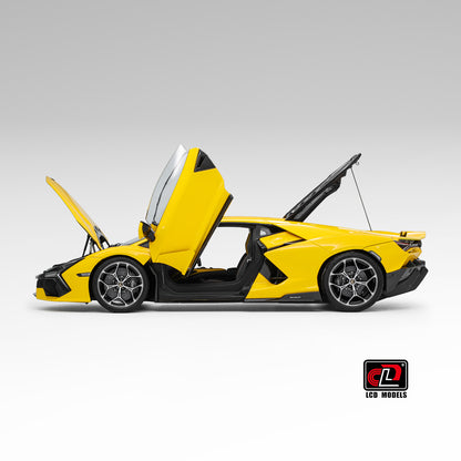 LCD 2024 Lamborghini Revuelto Yellow 1:18