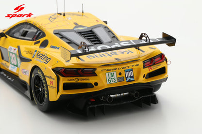 Spark Model Chevrolet Corvette C8 Z06 GT3.R #33 TF Sport 2025 IMSA Le Mans 24hrs 1:18 WITH DISPLAY