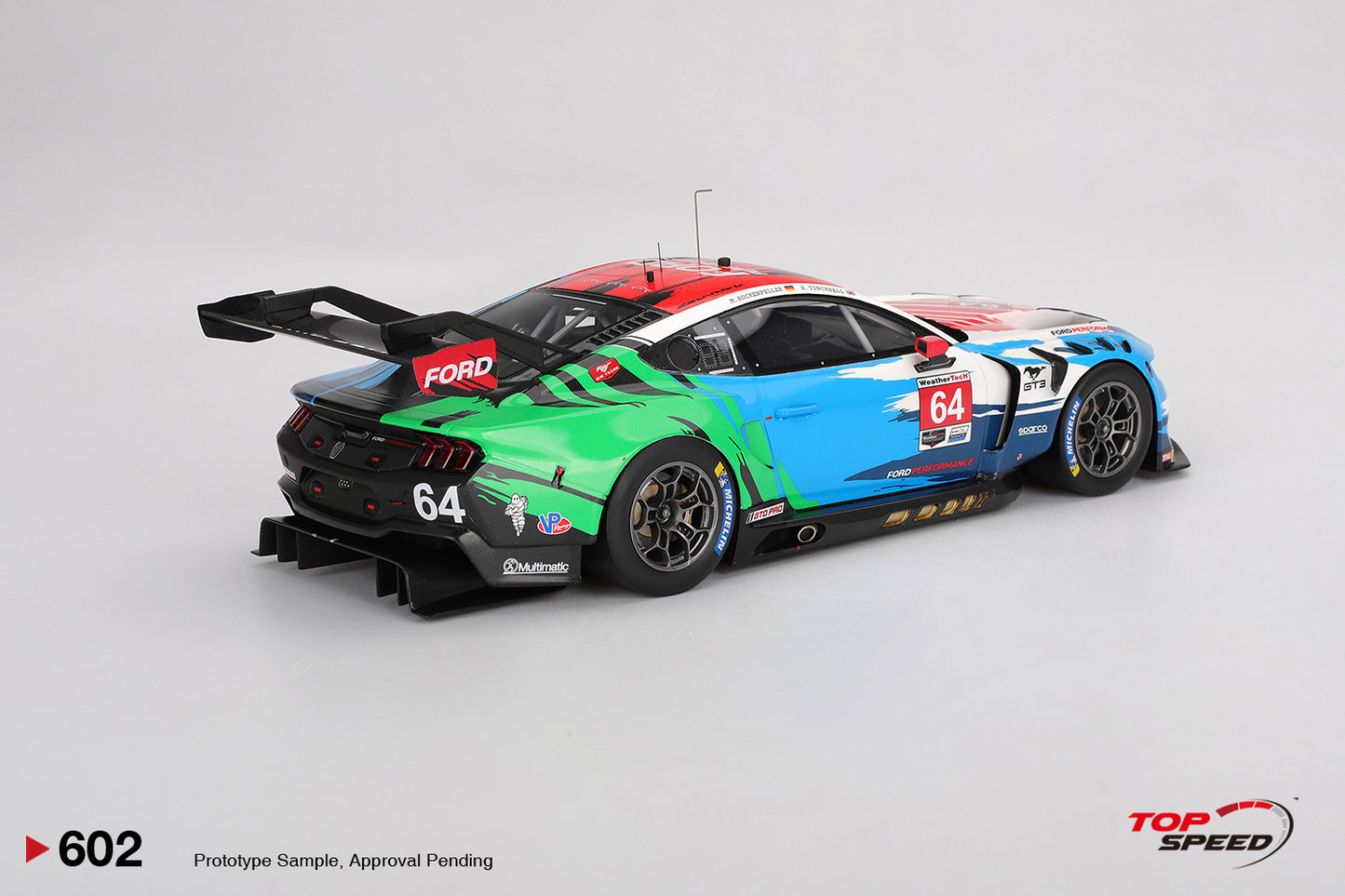 Topspeed Ford Mustang GT3 #64 Ford Multimatic Motorsports 2024 IMSA Laguna Seca 1:18