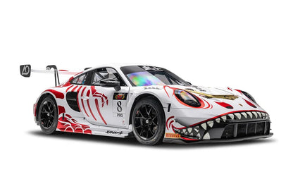 Spark-Model Porsche 911 992 GT3 R #8 AO Racing "Bushi Rexy" WINNER Suzuka 1000km 2026 1:18 WITH DISPLAY