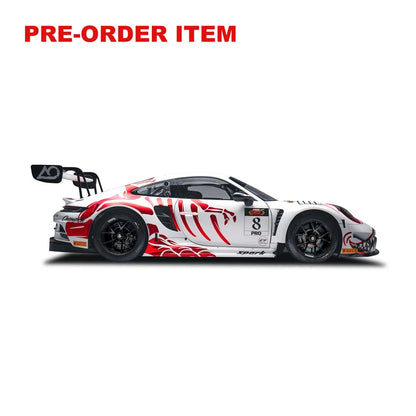 Spark-Model Porsche 911 992 GT3 R #8 AO Racing "Bushi Rexy" WINNER Suzuka 1000km 2026 1:18 WITH DISPLAY