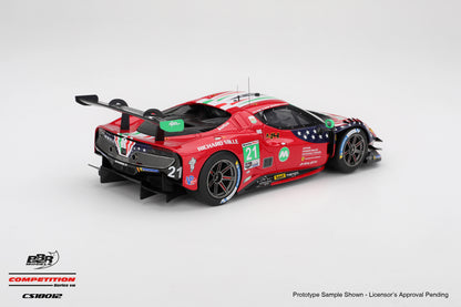 BBR Ferrari 296 GT3 #21 AF Corse 5th Place 2025 IMSA Daytona Rolex 24 Red 1:18