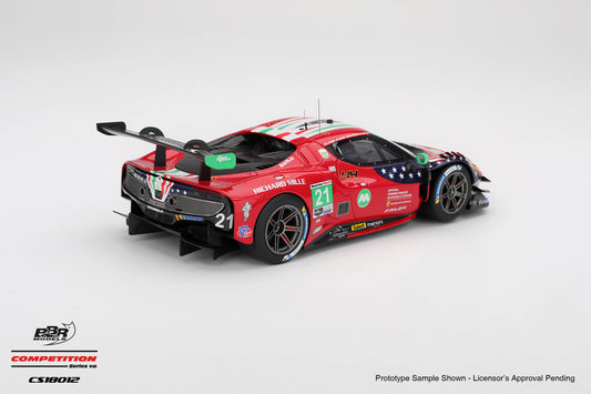 BBR Ferrari 296 GT3 #21 AF Corse 5th Place 2025 IMSA Daytona Rolex 24 Red 1:18