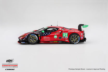 BBR Ferrari 296 GT3 #21 AF Corse 5th Place 2025 IMSA Daytona Rolex 24 Red 1:18