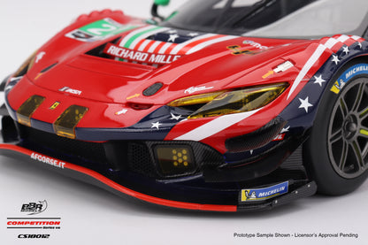 BBR Ferrari 296 GT3 #21 AF Corse 5th Place 2025 IMSA Daytona Rolex 24 Red 1:18