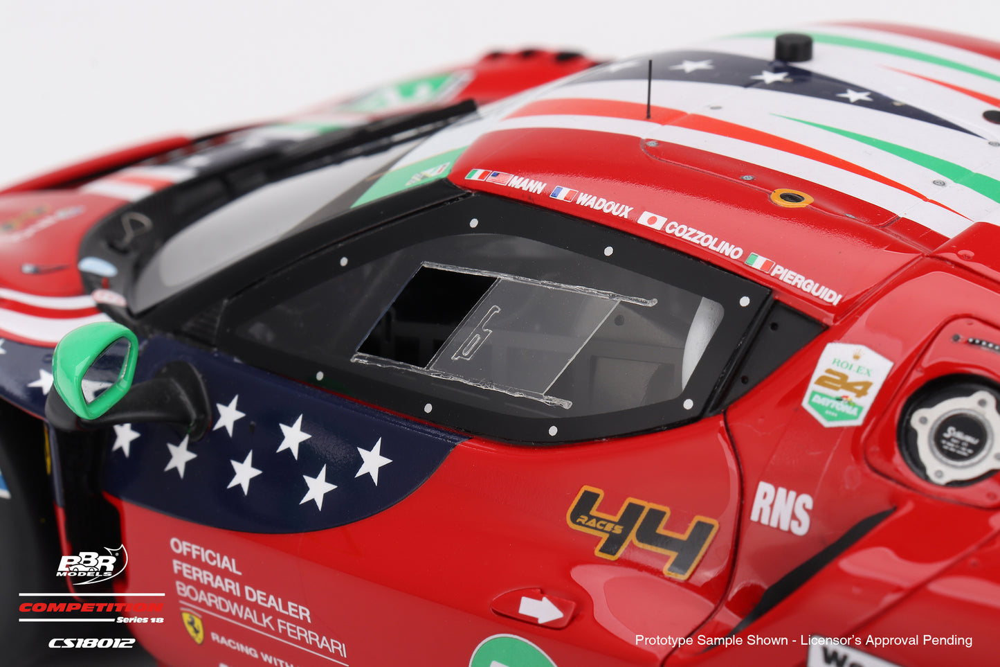 BBR Ferrari 296 GT3 #21 AF Corse 5th Place 2025 IMSA Daytona Rolex 24 Red 1:18