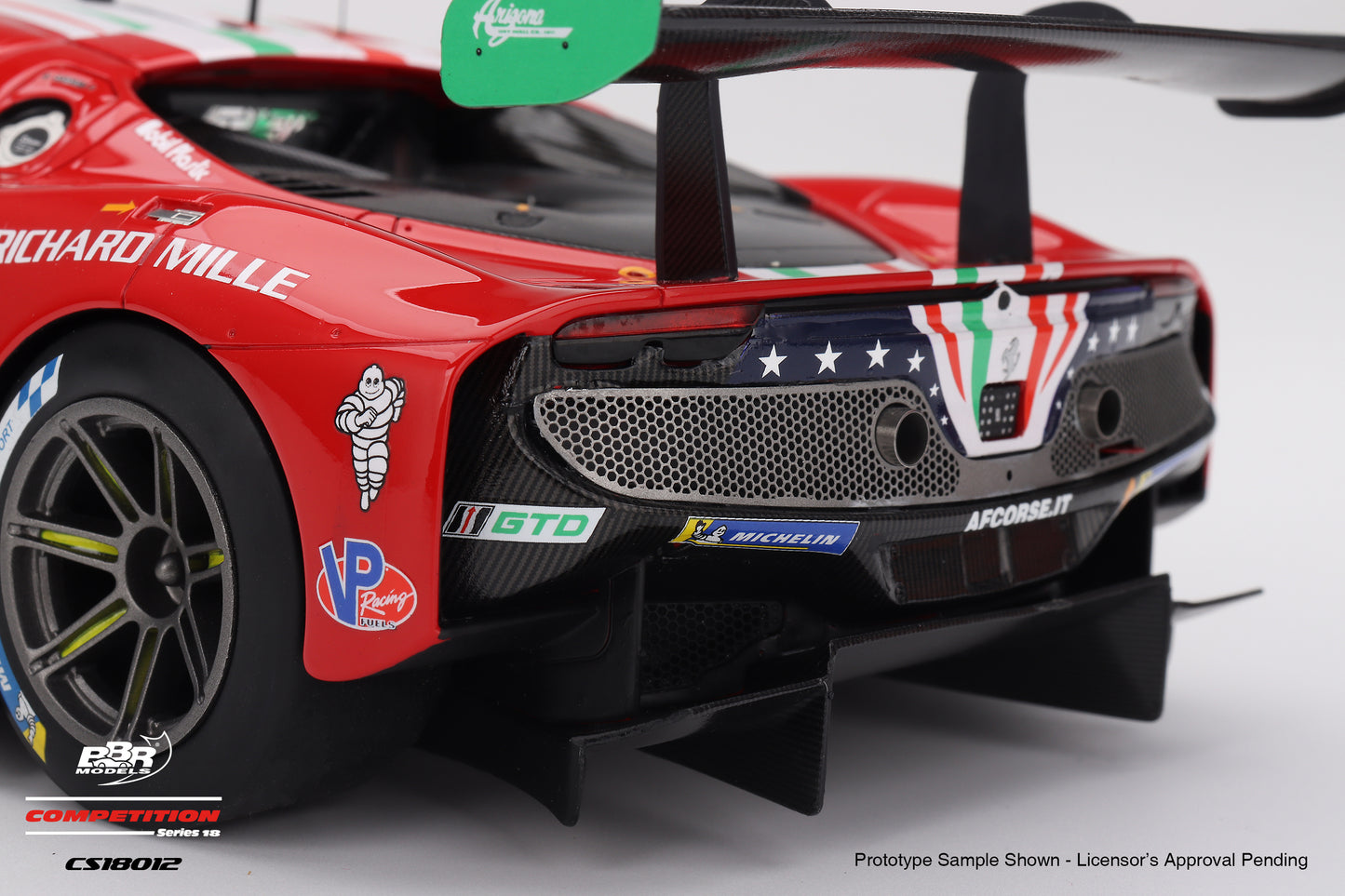 BBR Ferrari 296 GT3 #21 AF Corse 5th Place 2025 IMSA Daytona Rolex 24 Red 1:18