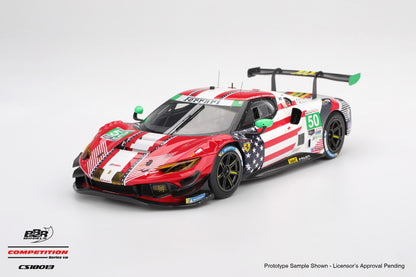 BBR Ferrari 296 GT3 #50 AF Corse 2025 IMSA Daytona Rolex 24 Red 1:18