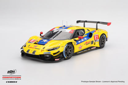 BBR Ferrari 296 GT3 #81 DragonSpeed 2025 IMSA Daytona 24 Hrs Yellow 1:18