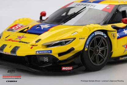 BBR Ferrari 296 GT3 #81 DragonSpeed 2025 IMSA Daytona 24 Hrs Yellow 1:18