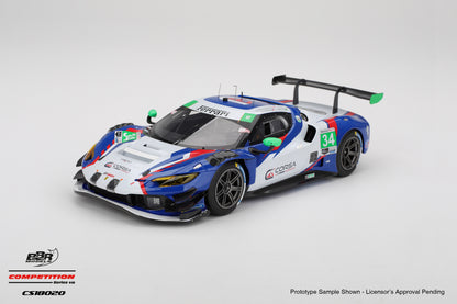 BBR Ferrari 296 GT3 #34 Conquest Racing 2025 IMSA Daytona 24 Hrs Blue 1:18 (Copy)