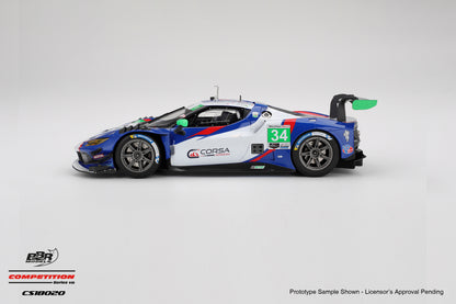 BBR Ferrari 296 GT3 #34 Conquest Racing 2025 IMSA Daytona 24 Hrs Blue 1:18 (Copy)