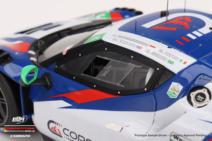 BBR Ferrari 296 GT3 #34 Conquest Racing 2025 IMSA Daytona 24 Hrs Blue 1:18 (Copy)