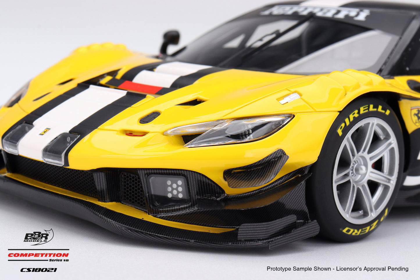BBR Ferrari 296 GT3 EVO Presentation 2025 Yellow 1:18