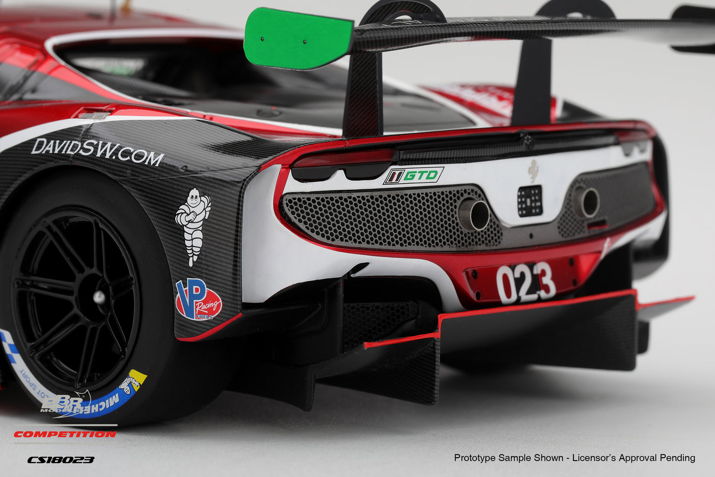 BBR Ferrari 296 GT3 #023 Triarsi Competizione 2025 IMSA Petit Le Mans 1:18