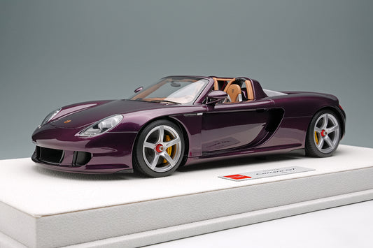 Make Up Co., Ltd / Eidolon 2004 Porsche Carrera GT Amethyst Purple Metallic WITH DISPLAY 1:18