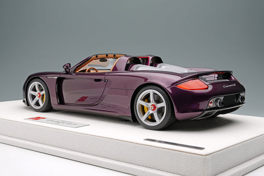 Make Up Co., Ltd / Eidolon 2004 Porsche Carrera GT Amethyst Purple Metallic WITH DISPLAY 1:18