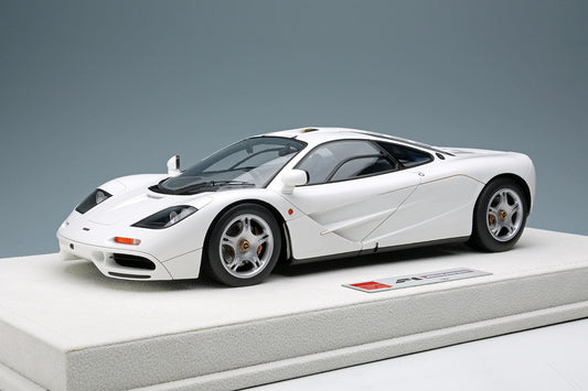 Make Up Co., Ltd / Eidolon 1994 Mclaren F1 Road Car Grand Prix White WITH DISPLAY 1:18