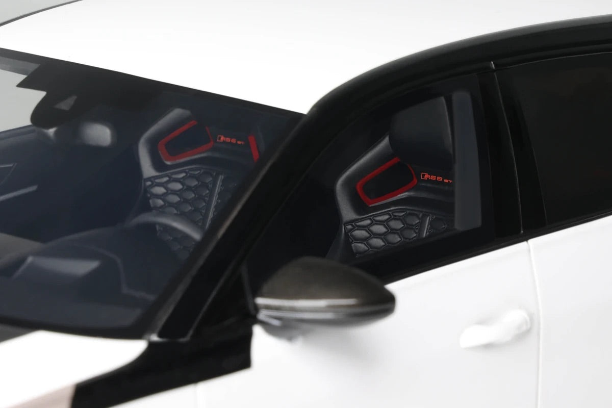 GT Spirit 2024 Audi RS6 Avant GT C8 Arkona White w/ Audisport Livery 1:18