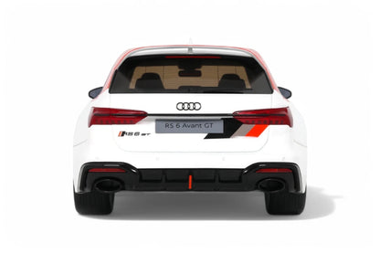 GT Spirit 2024 Audi RS6 Avant GT C8 Arkona White w/ Audisport Livery 1:18