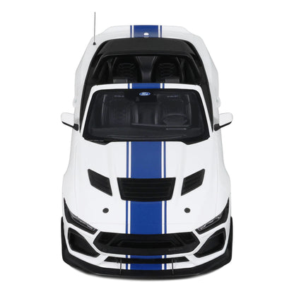 GT Spirit 2025 Ford Shelby Mustang Super Snake Convertible Oxford White 1:18
