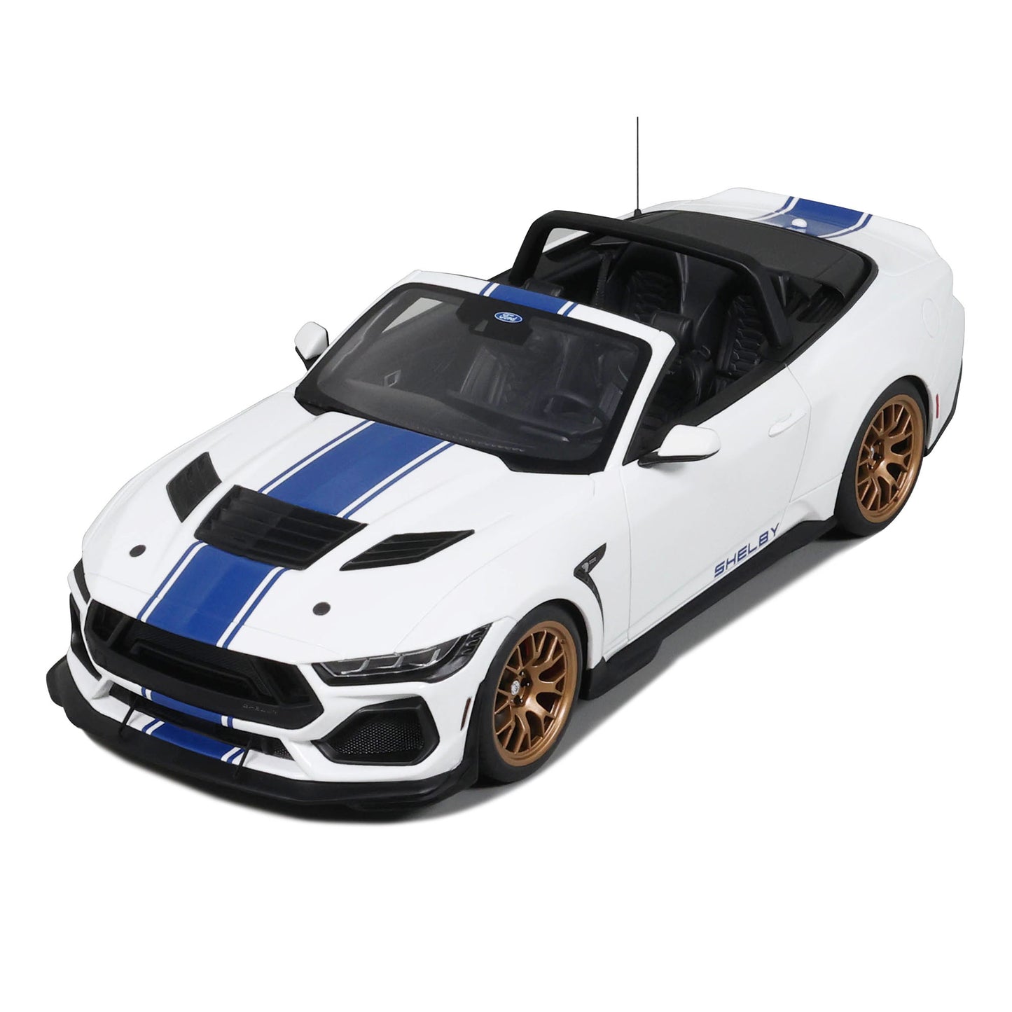 GT Spirit 2025 Ford Shelby Mustang Super Snake Convertible Oxford White 1:18