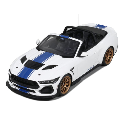 GT Spirit 2025 Ford Shelby Mustang Super Snake Convertible Oxford White 1:18