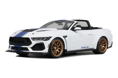 GT Spirit 2025 Ford Shelby Mustang Super Snake Convertible Oxford White 1:18