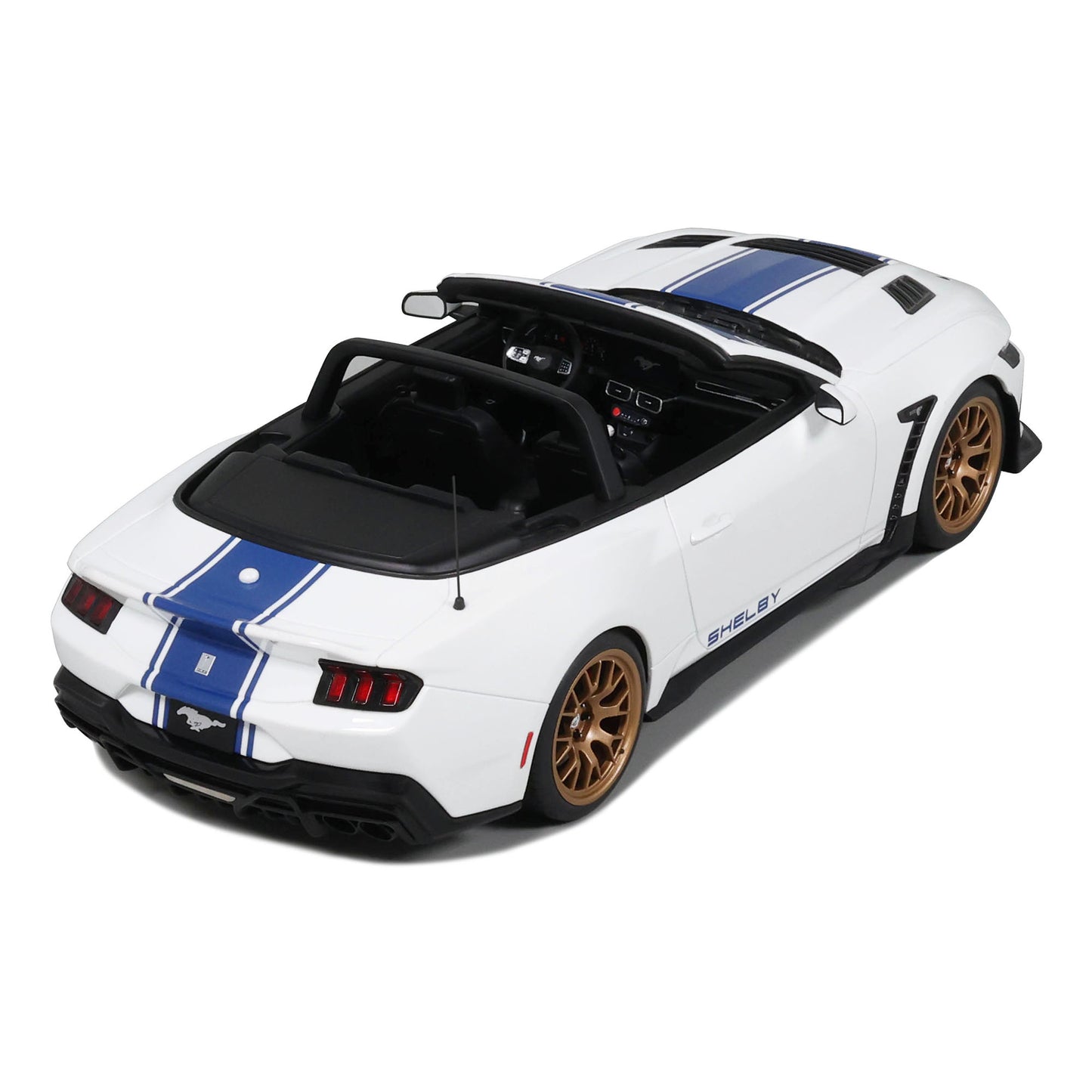 GT Spirit 2025 Ford Shelby Mustang Super Snake Convertible Oxford White 1:18