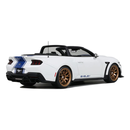 GT Spirit 2025 Ford Shelby Mustang Super Snake Convertible Oxford White 1:18