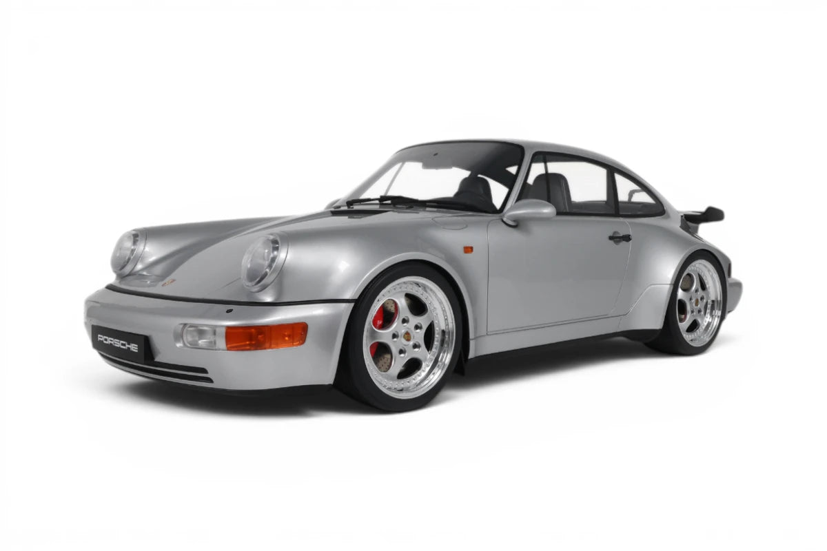 GT Spirit 1993 Porsche 911 Carrera 964 Turbo 3.6 Polar Silver 1:8